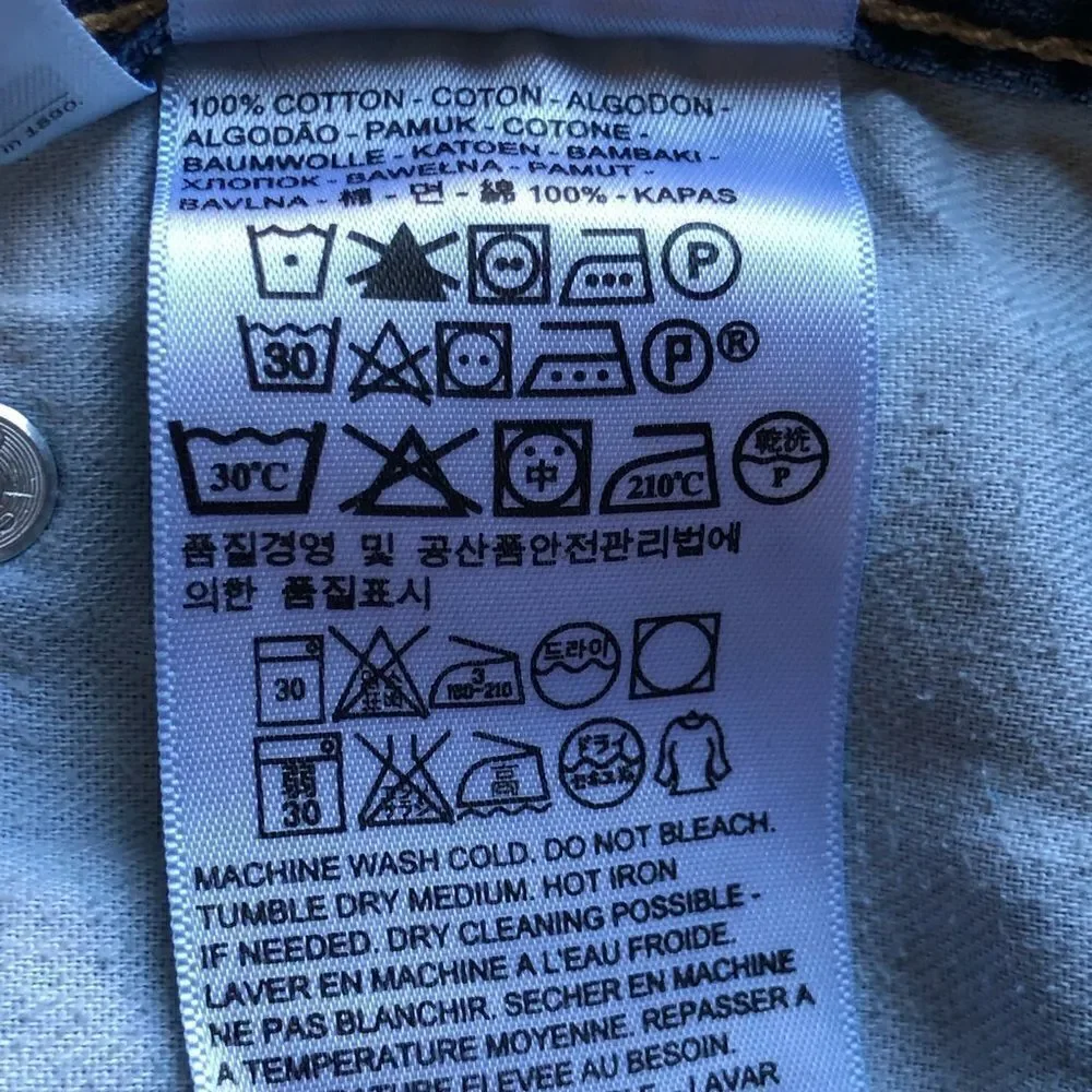 Levi's Mens Jeans slightly faded blue straight leg 36 X 30 - Picture 5 of 6